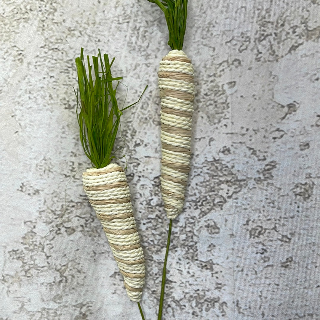 Twine Stripe Carrot Spray x 2     63342NAT