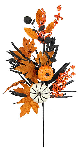 26"L PUMPKIN/BERRY/LEAF SPRAY   HH751527