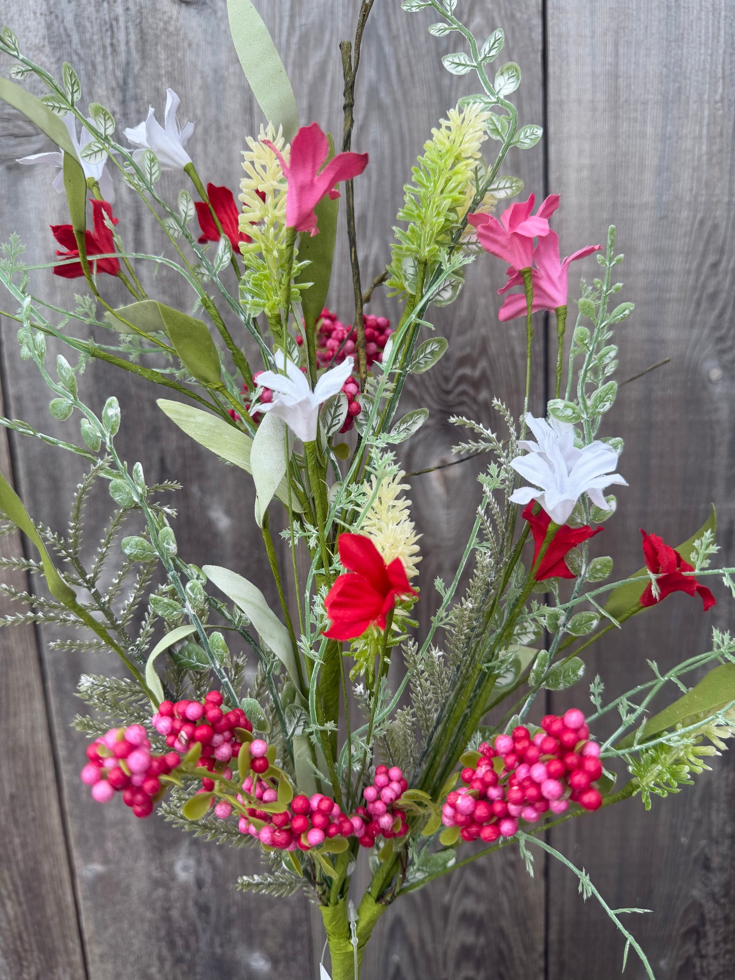 FABRIC FLOWER/EVA LEAF/BEADS SPRAY(60919) FH807174