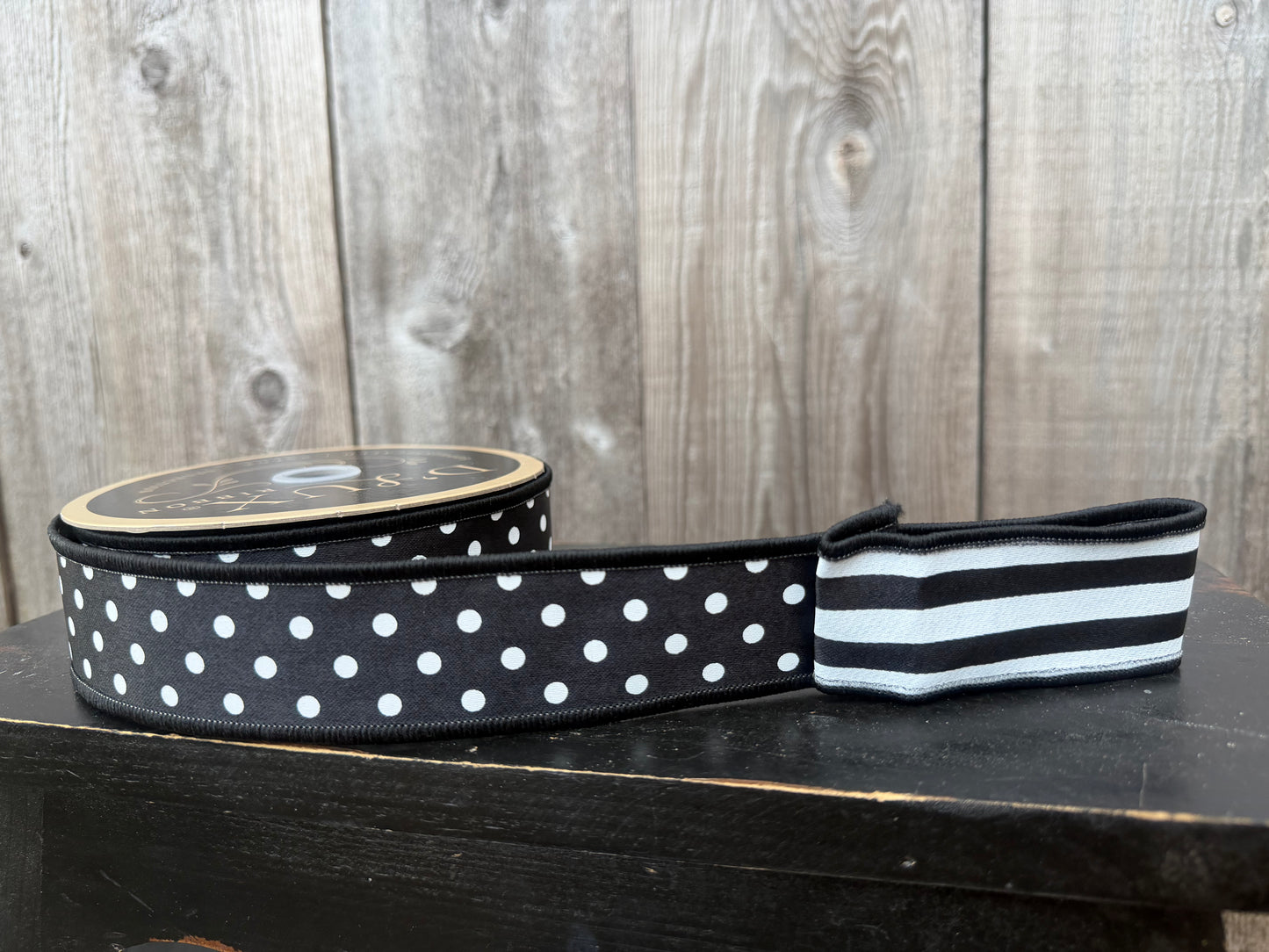 1.5" x 10yd Polka Dot/Stripe    LX305502
