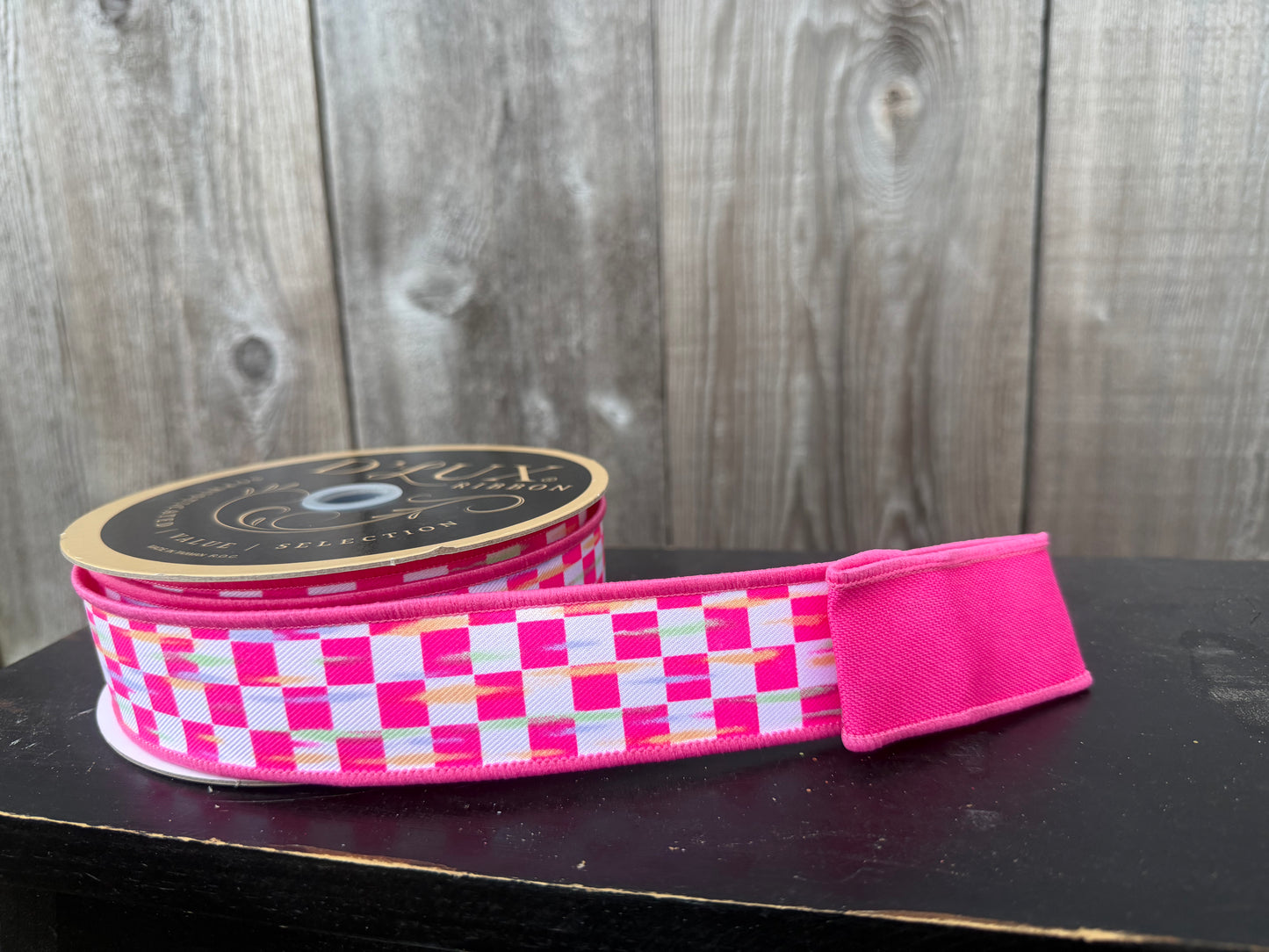 1.5" x 10yd Mini Antq Checkerboard    LX322811