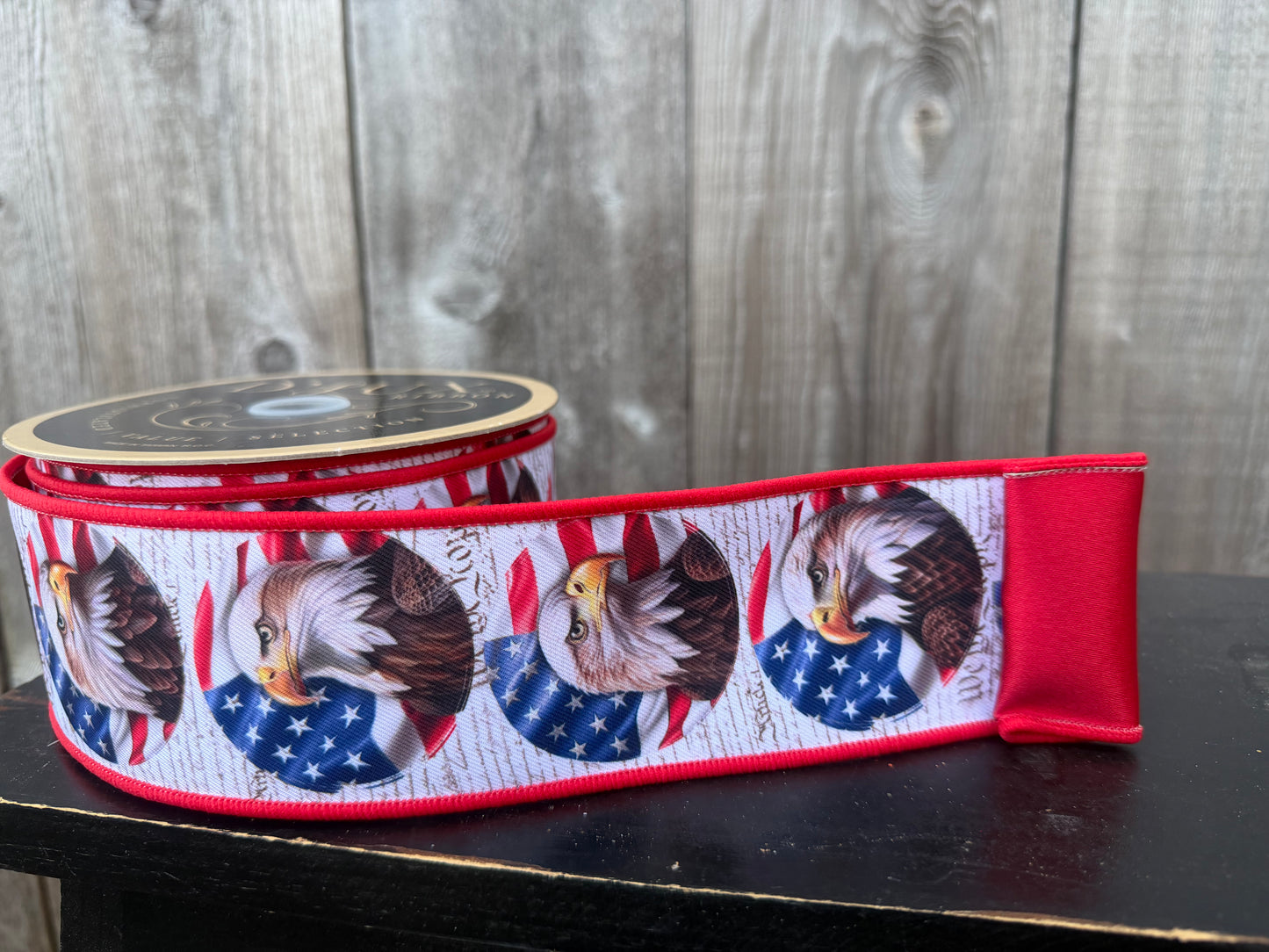 2.5" x 10yd Patriotic Bald Eagle/Fused    LX1204A1