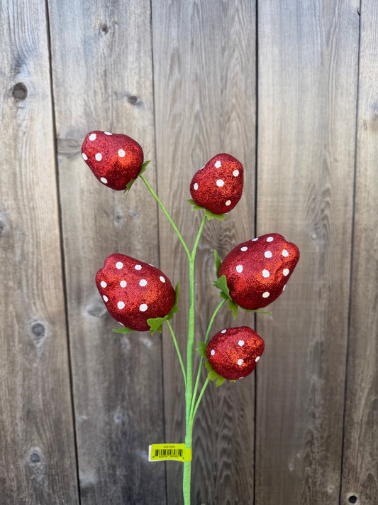 Polkadot Strawberry Spray   63913RD