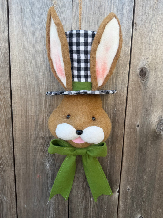 Orn Bunny Top Hat    62801BKWT