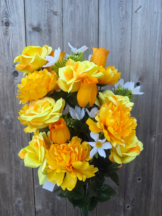 ROSE BUD ROSE PEONY           21274-YEL