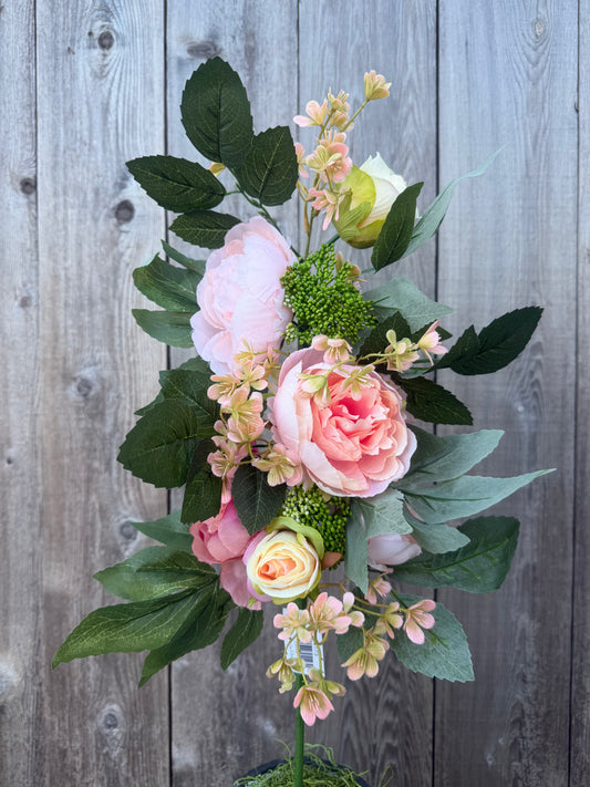 PEONY ROSE BUD SPRAY           23173