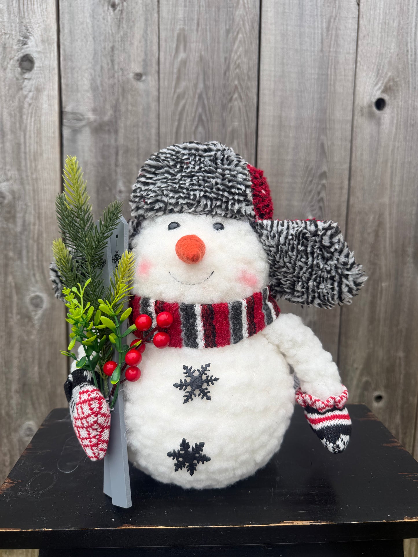 SUGAR SNOWMAN WITH SLED   OSW236877-2