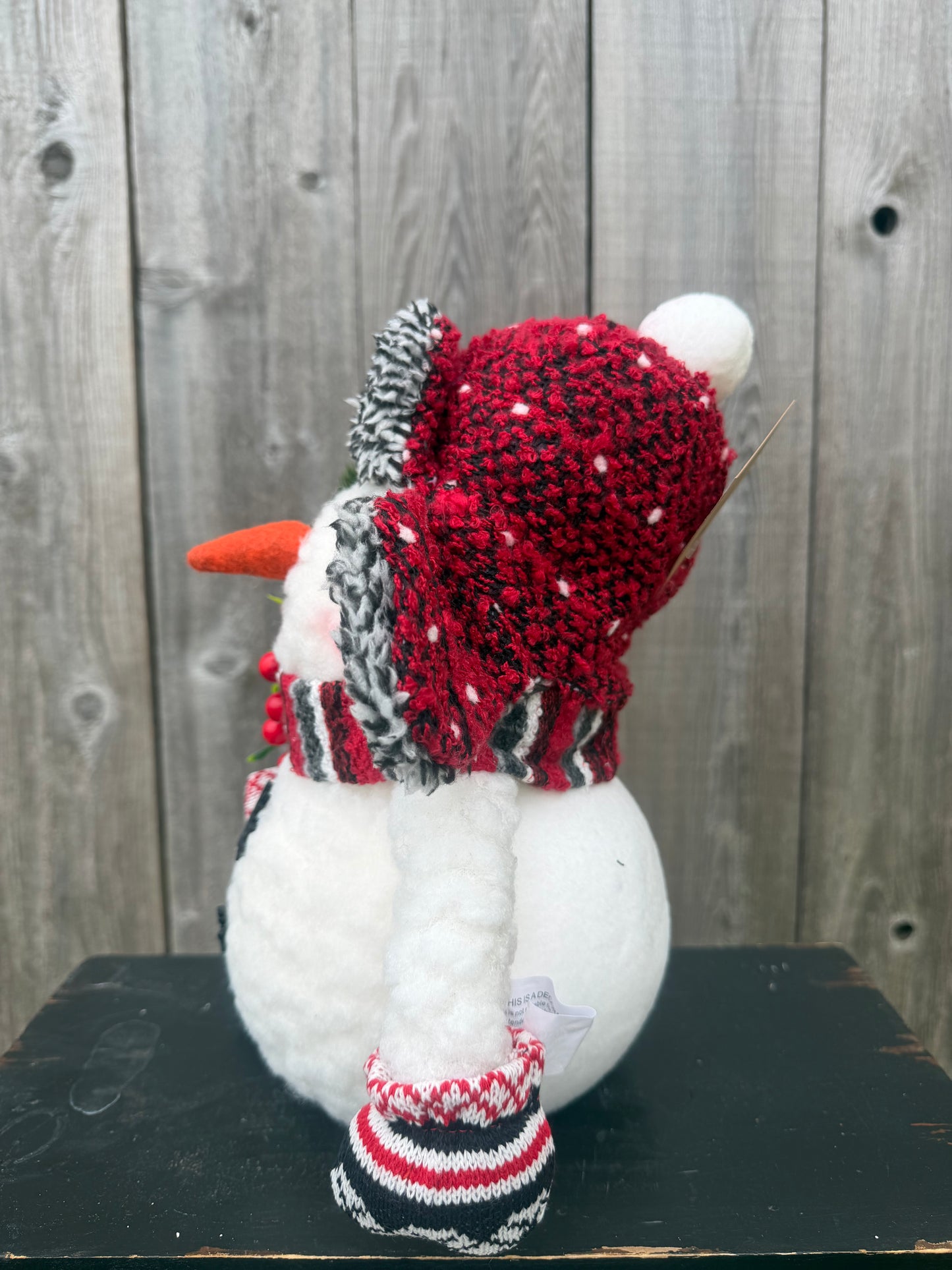 SUGAR SNOWMAN WITH SLED   OSW236877-2