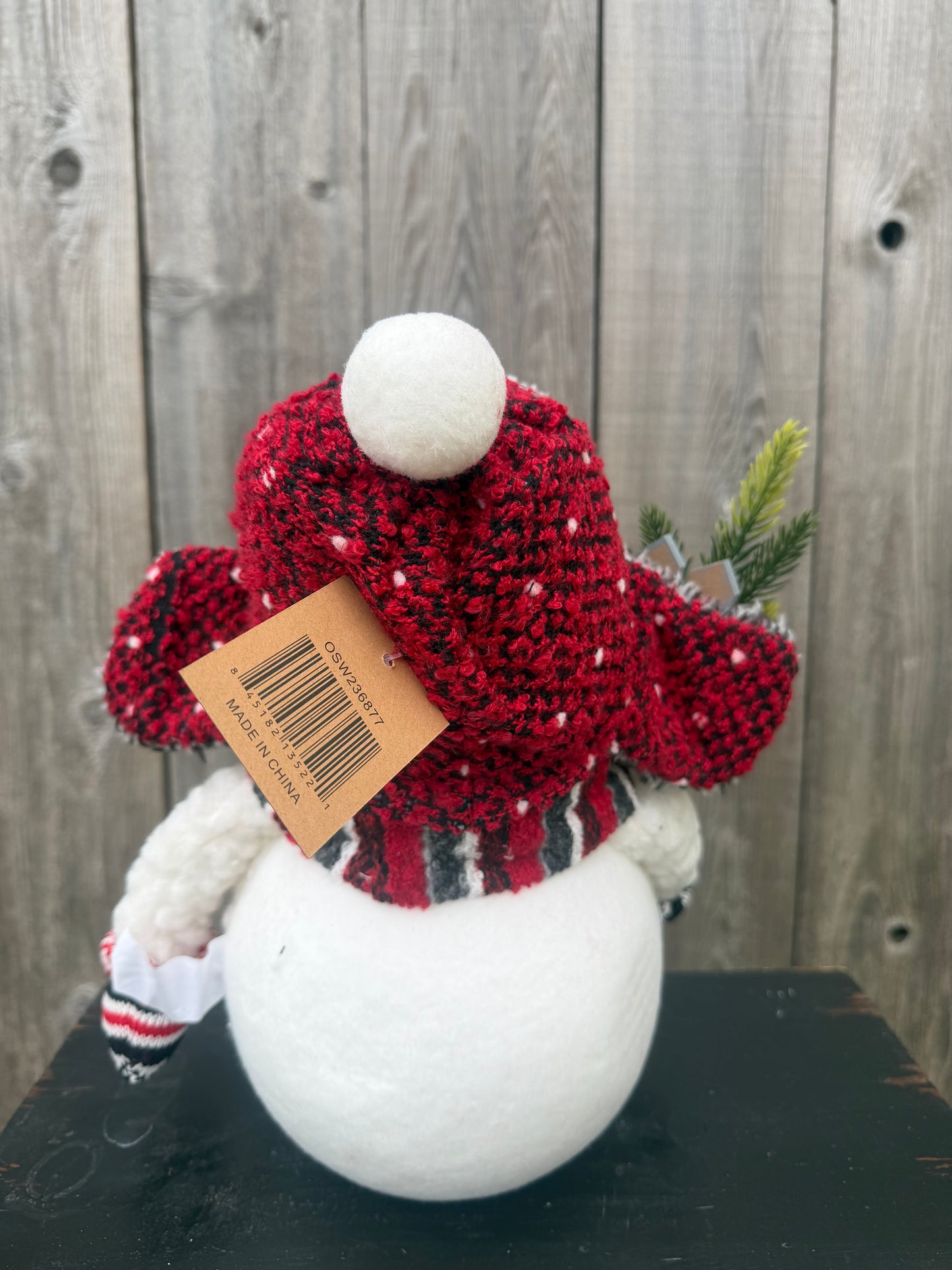 SUGAR SNOWMAN WITH SLED   OSW236877-2