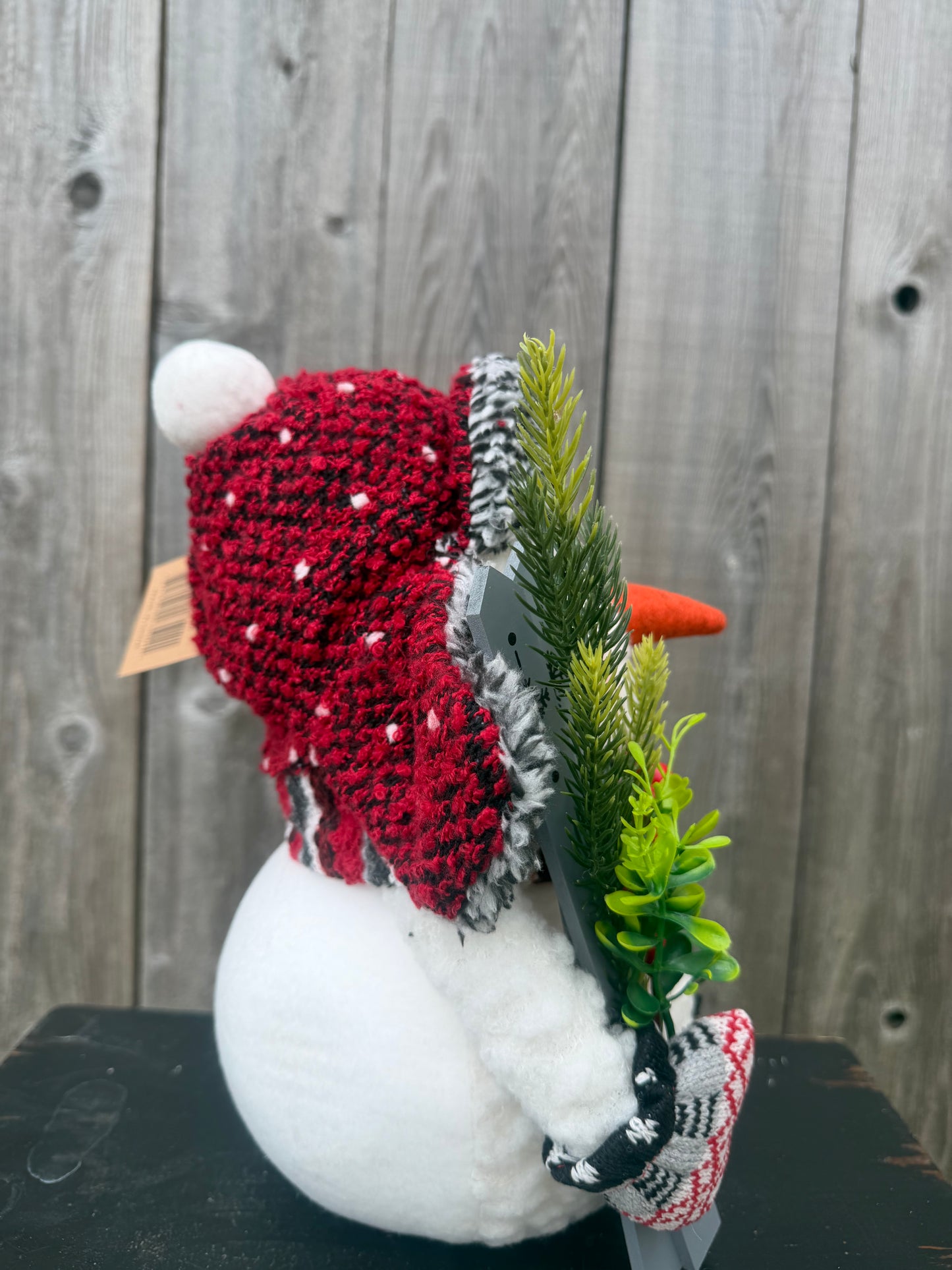 SUGAR SNOWMAN WITH SLED   OSW236877-2
