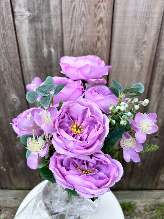 CABBAGE ROSE BUSH LAVENDER 20009LV