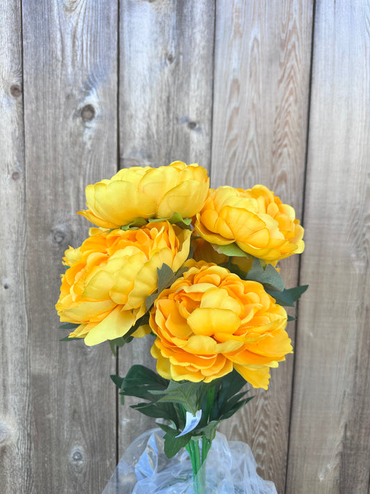 PEONY BUSH  21 IN   84123-YEL