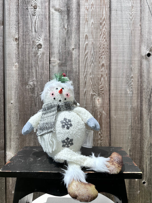 LIGHTED PLUSH HOLIDAY SNOWMAN SHELF SITTER  2604720
