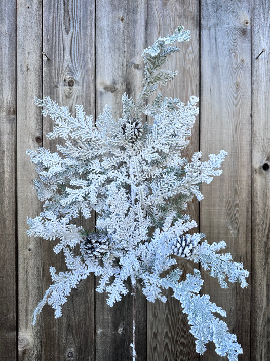 SNOWY HEMINGWAY FIR SPRAY  XNH4056