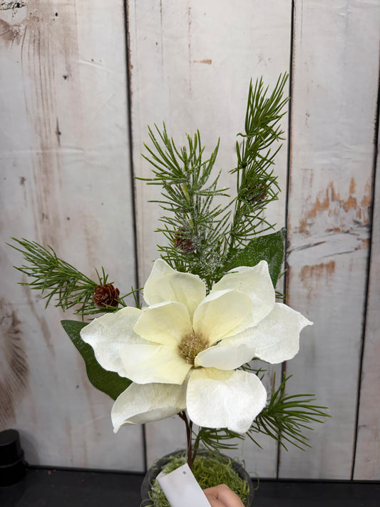 Magnolia Spray W/PVC WHITE      XP61438-003