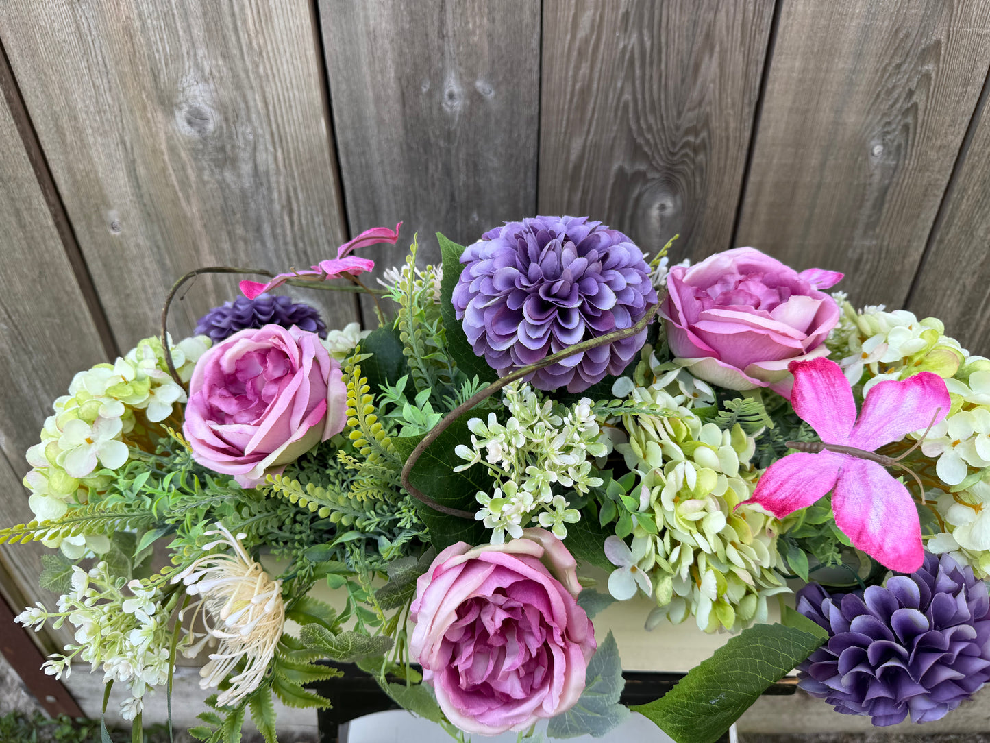 PINK AND PURPLE EVERYDAY CENTERPIECE