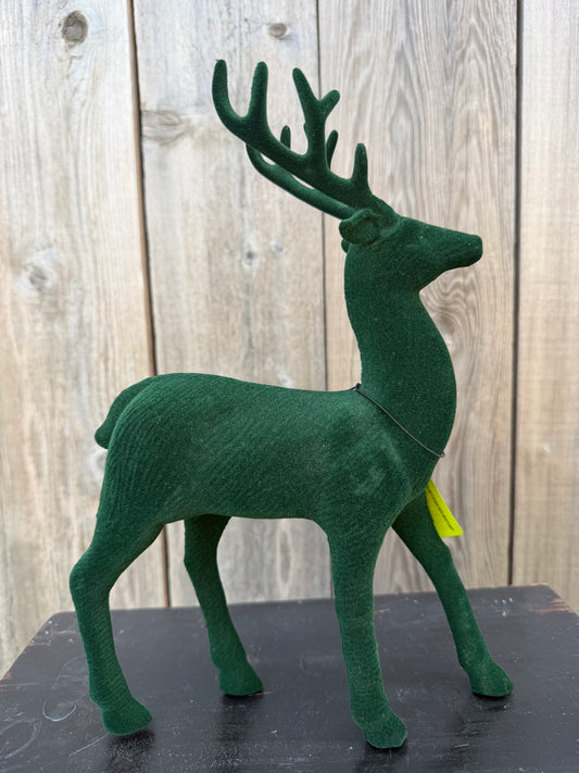 Decor Flocked Deer       86926GN
