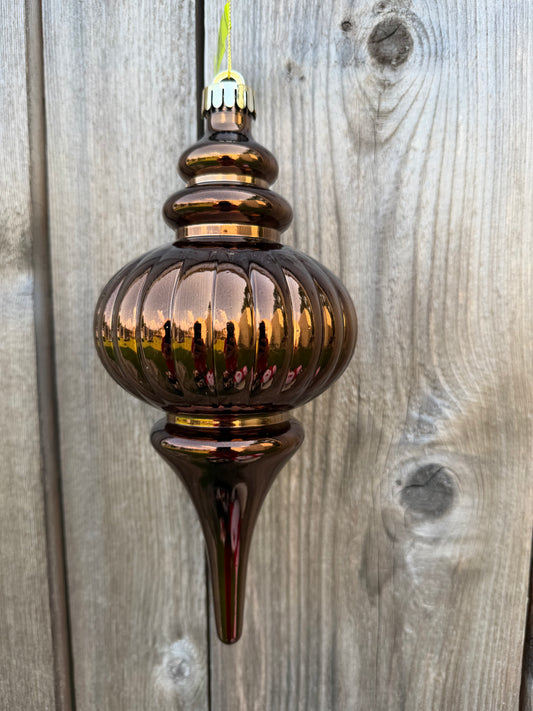Orn Metallic Finial  86958BN
