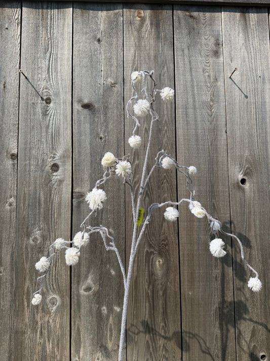 Pom Pom Twig Spray   84958WT