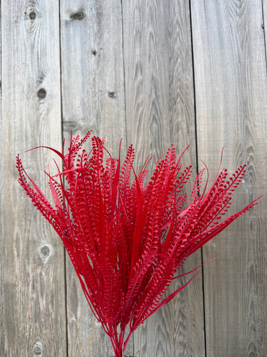 20 IN PLASTIC BUTTON FERN   85797-RD
