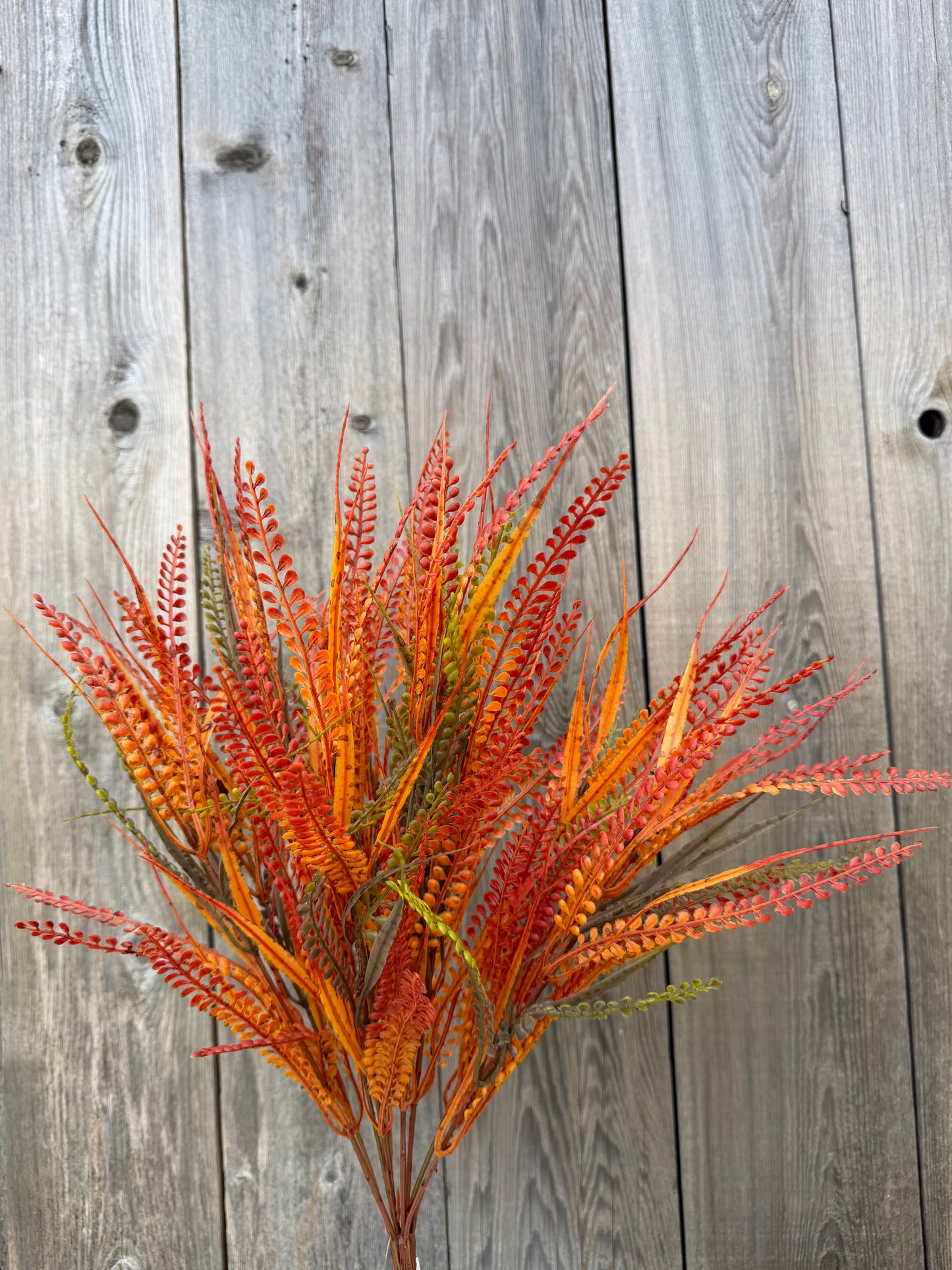 21 IN PLASTIC BUTTON FERN X 12   85792