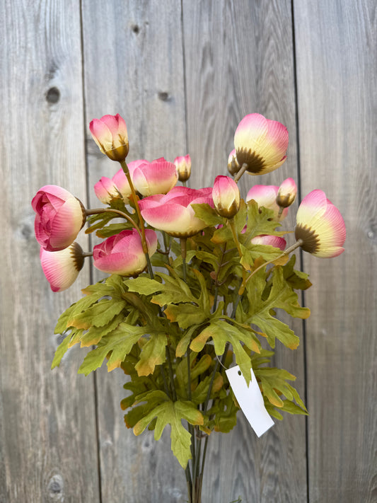 18 IN RANUNCULUS BUSH X 12   85887-MV