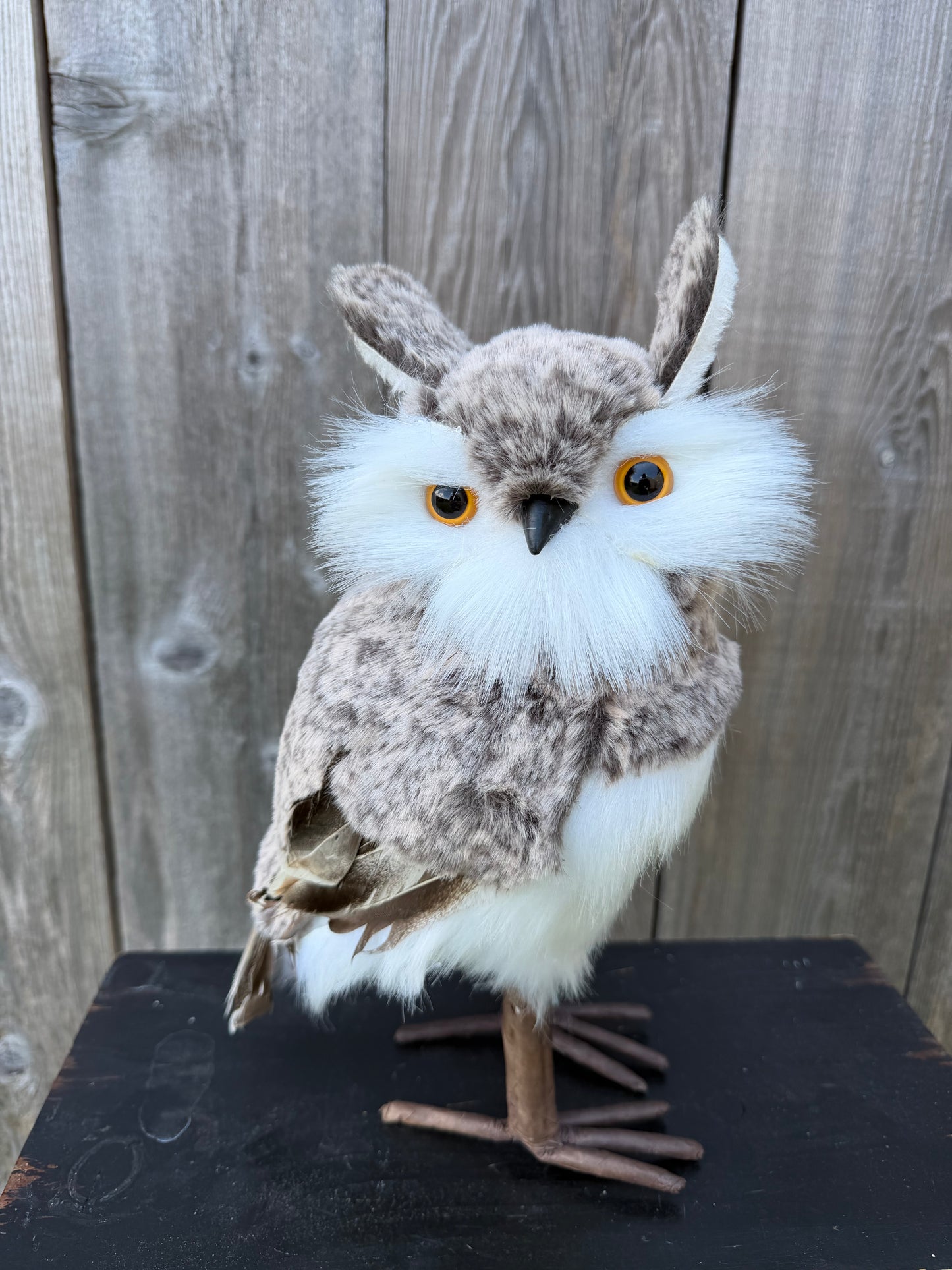 12.5" FUR/FEATHER FOREST OWL LOOKING RIGHT   MTX79100-R