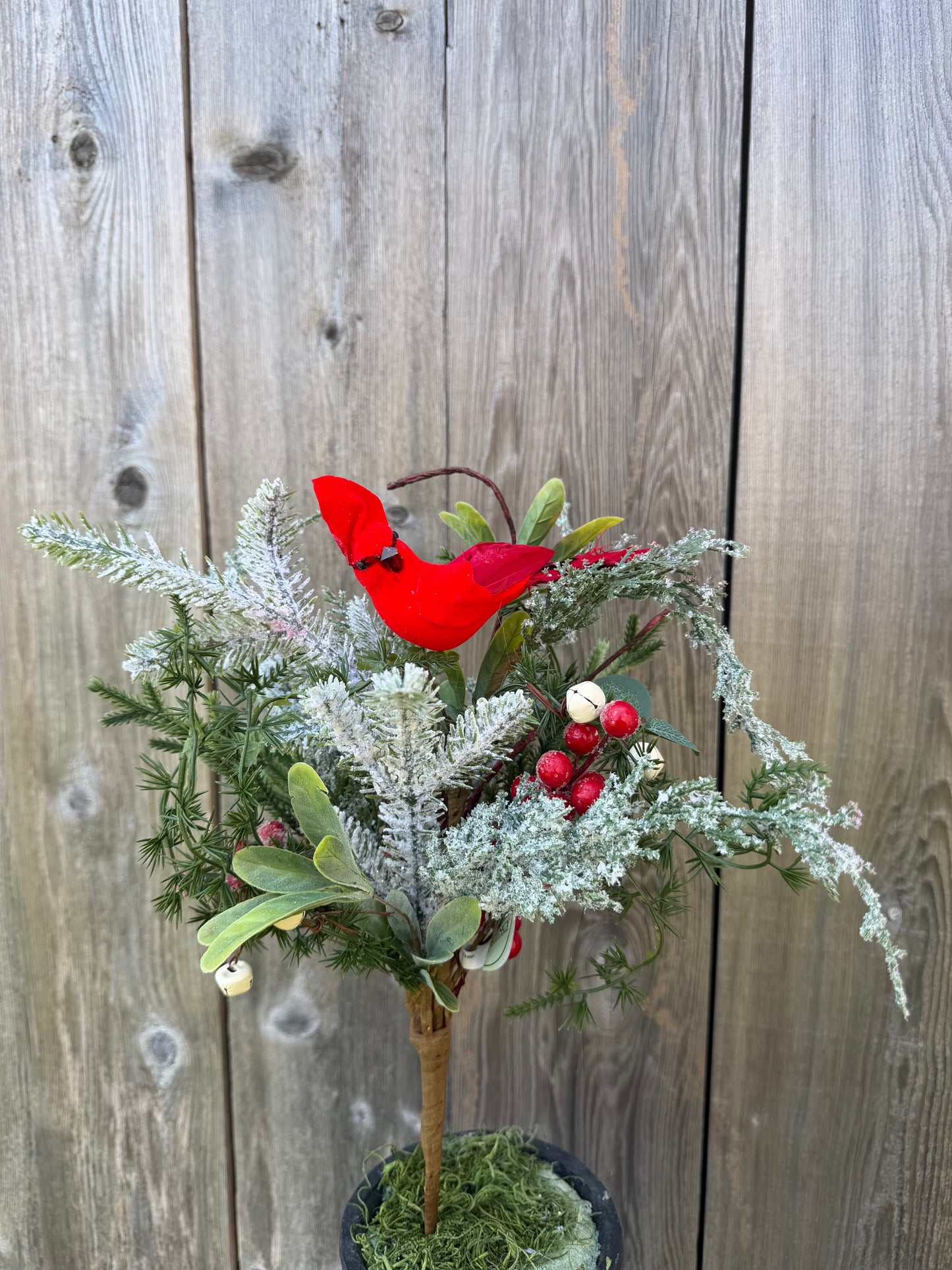 17" CARDINAL EVERGREEN SPRAY W/BERRIES   MTX76268