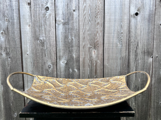 VINTAGE GOLD DECORATIVE TRAY   8207