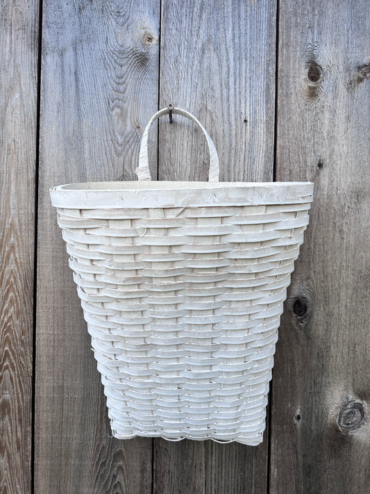 Woven Wall Pocket Bskt-WhiteWash    M10505A
