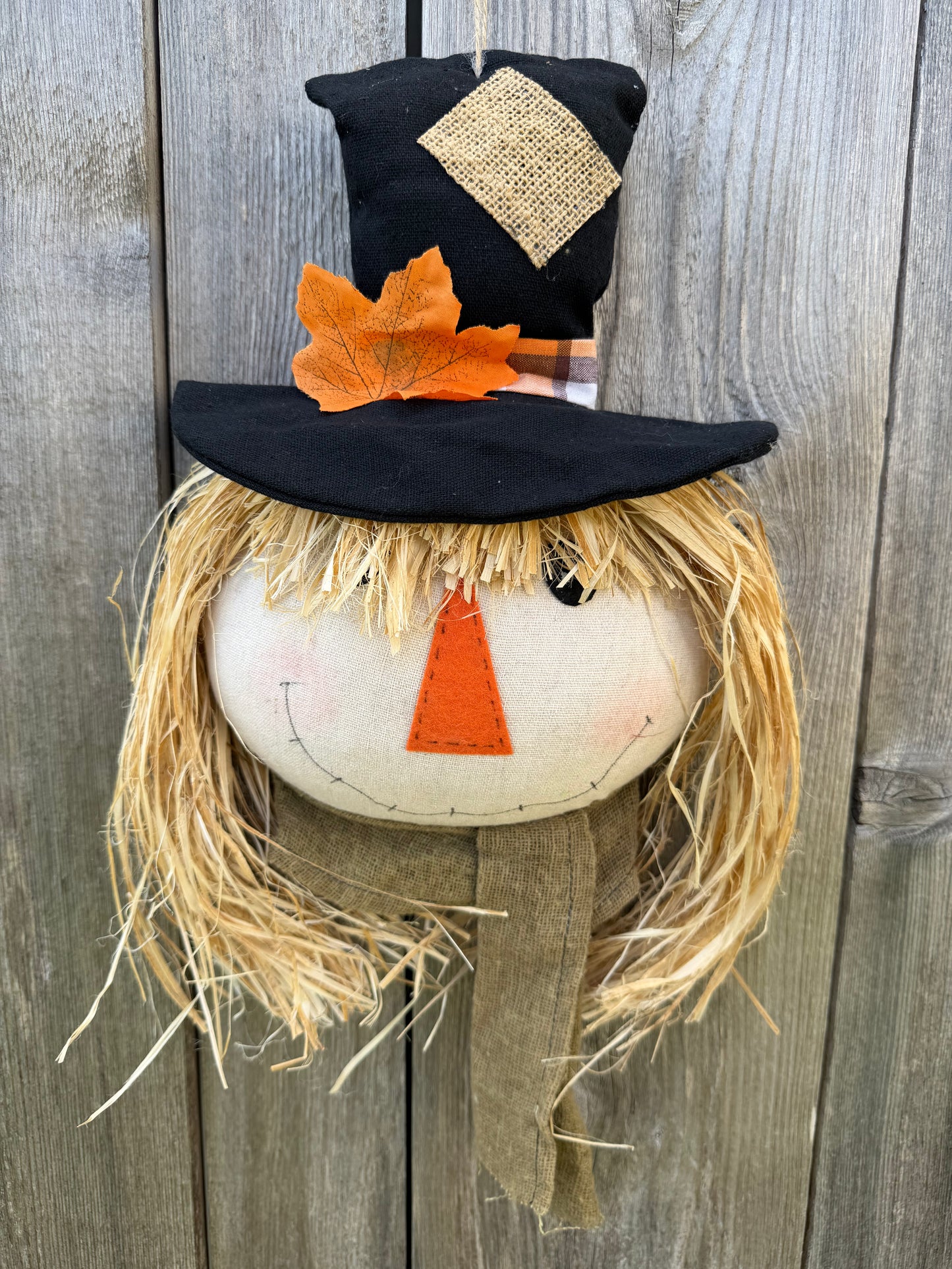 ORN Scarecrow Head 56815BK