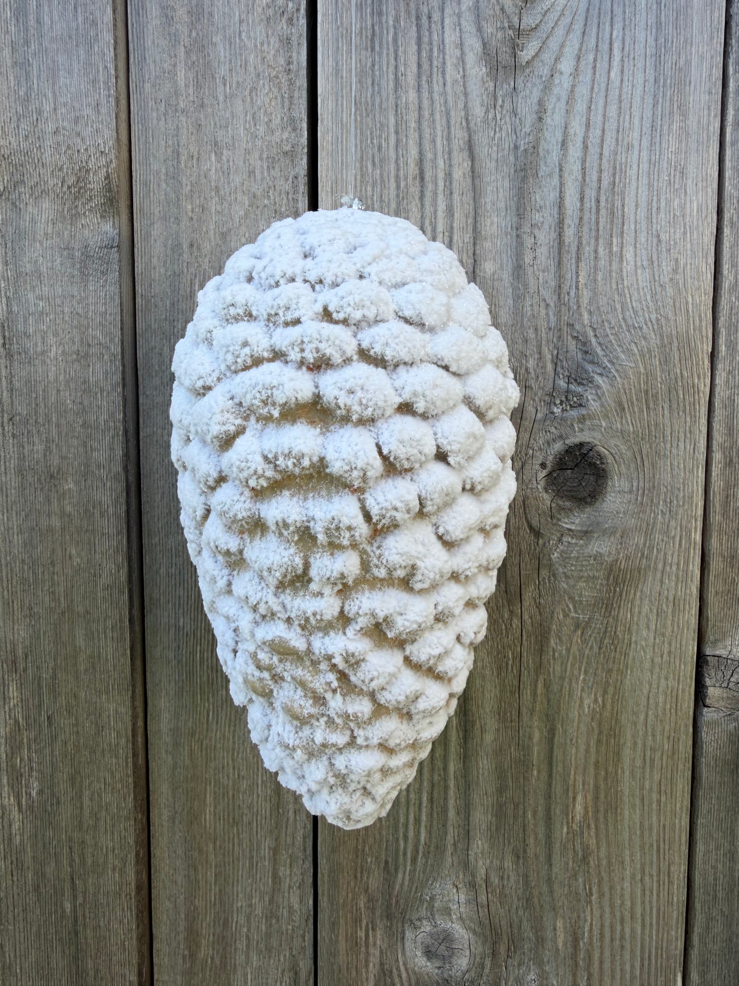 Orn Pinecone H10xDIA5   86013SNOW