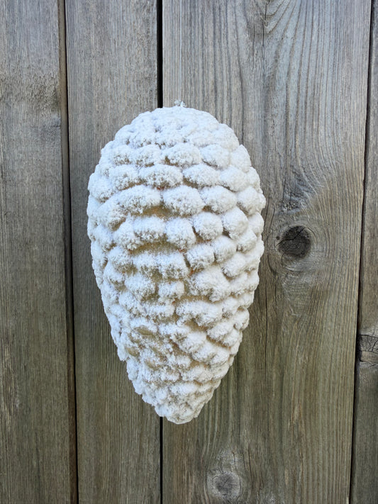 Orn Pinecone H10xDIA5   86013SNOW
