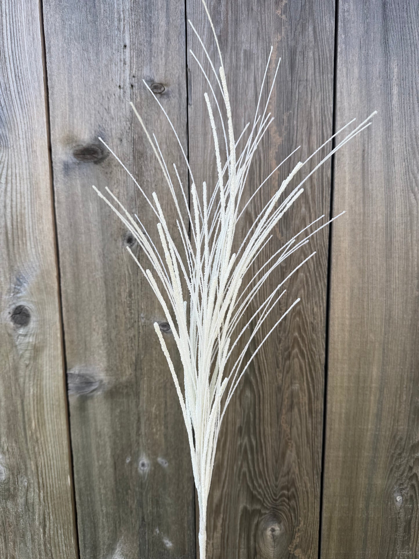 31"L GLITTER/MINI BEAD/FISHLINE SPRAY WHITE   MN032827