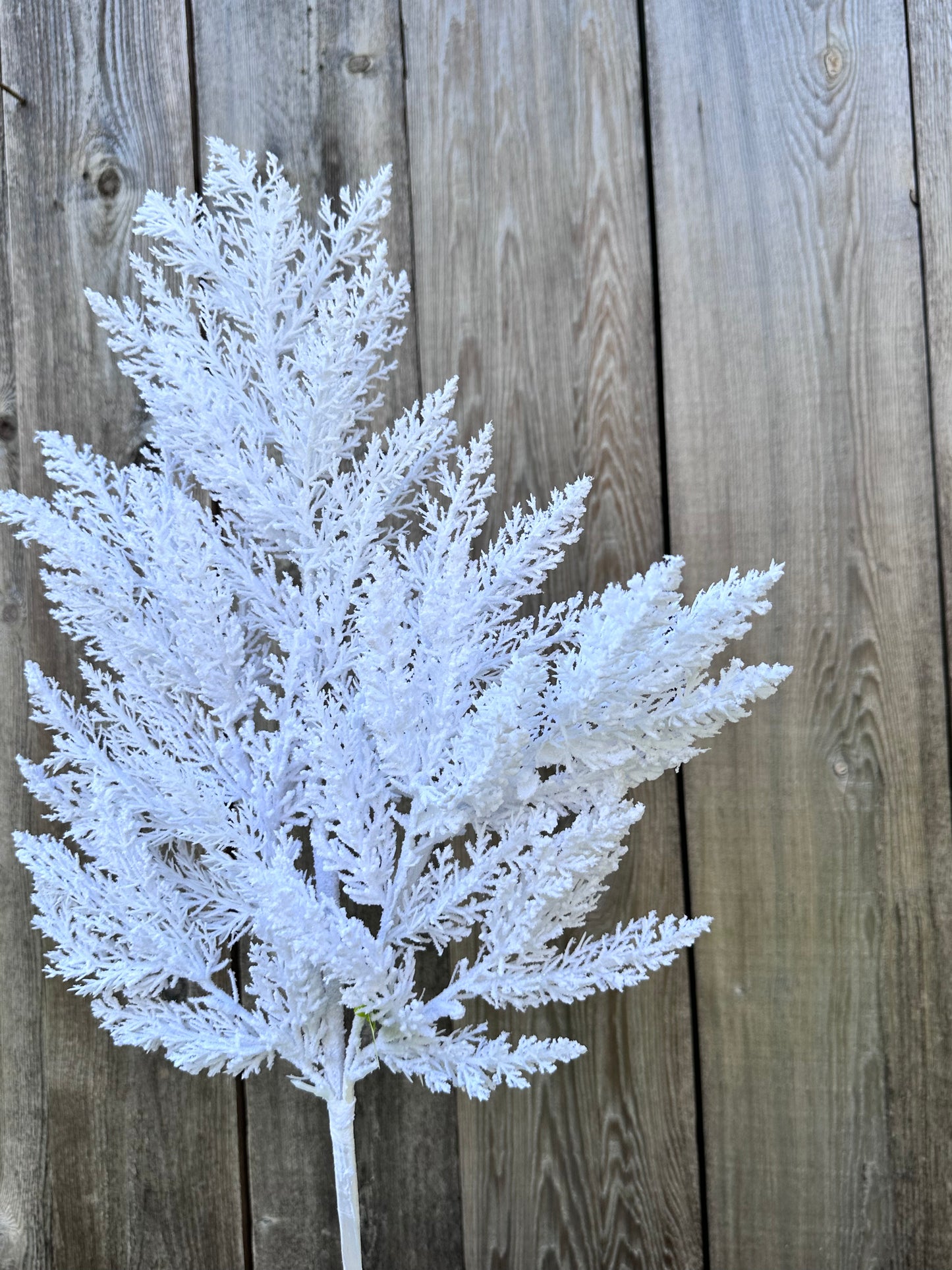 Flocked Cedar Spray 86376