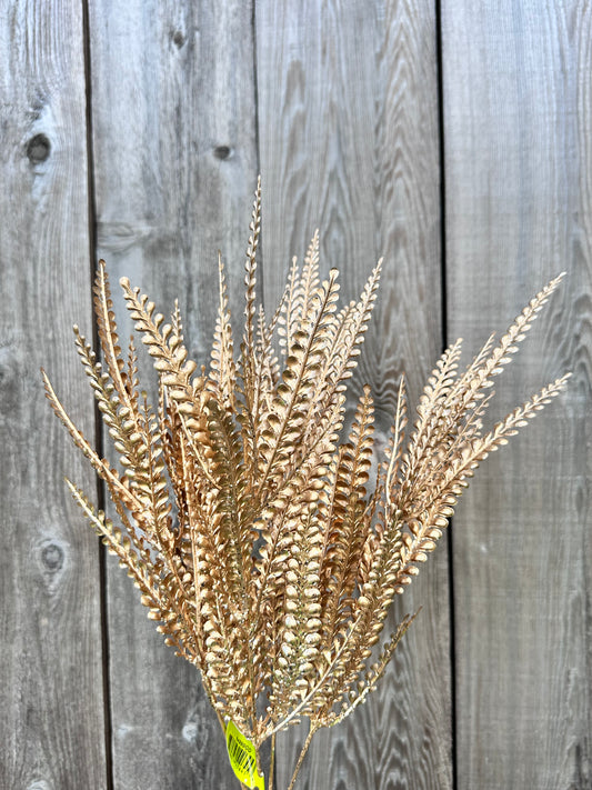 Gold Skinny Fern Bush    84999GD