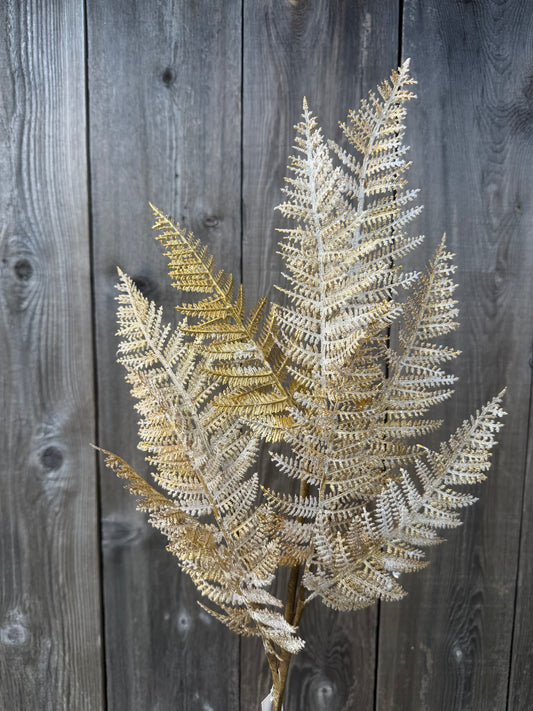 29 IN FERN SPRAY FROST W GOLD   32141