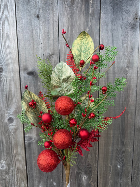32 IN MIXED PINE BALL BERRY   65751