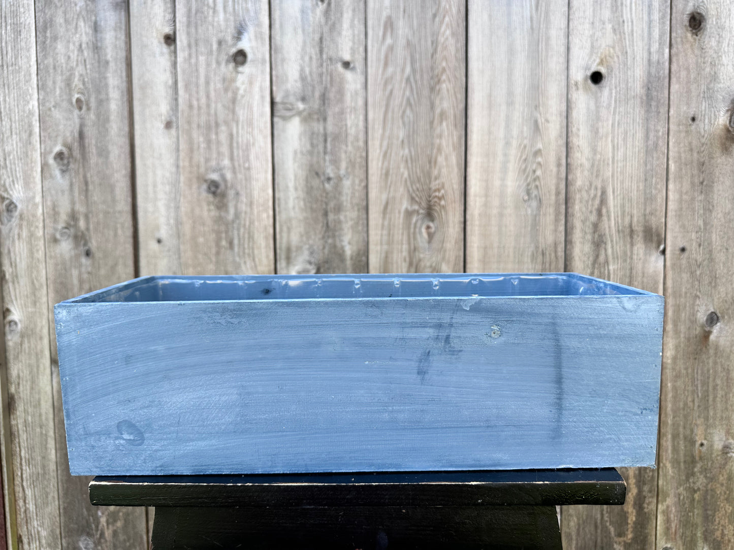 Blue Floral Rectangle Planter  13865