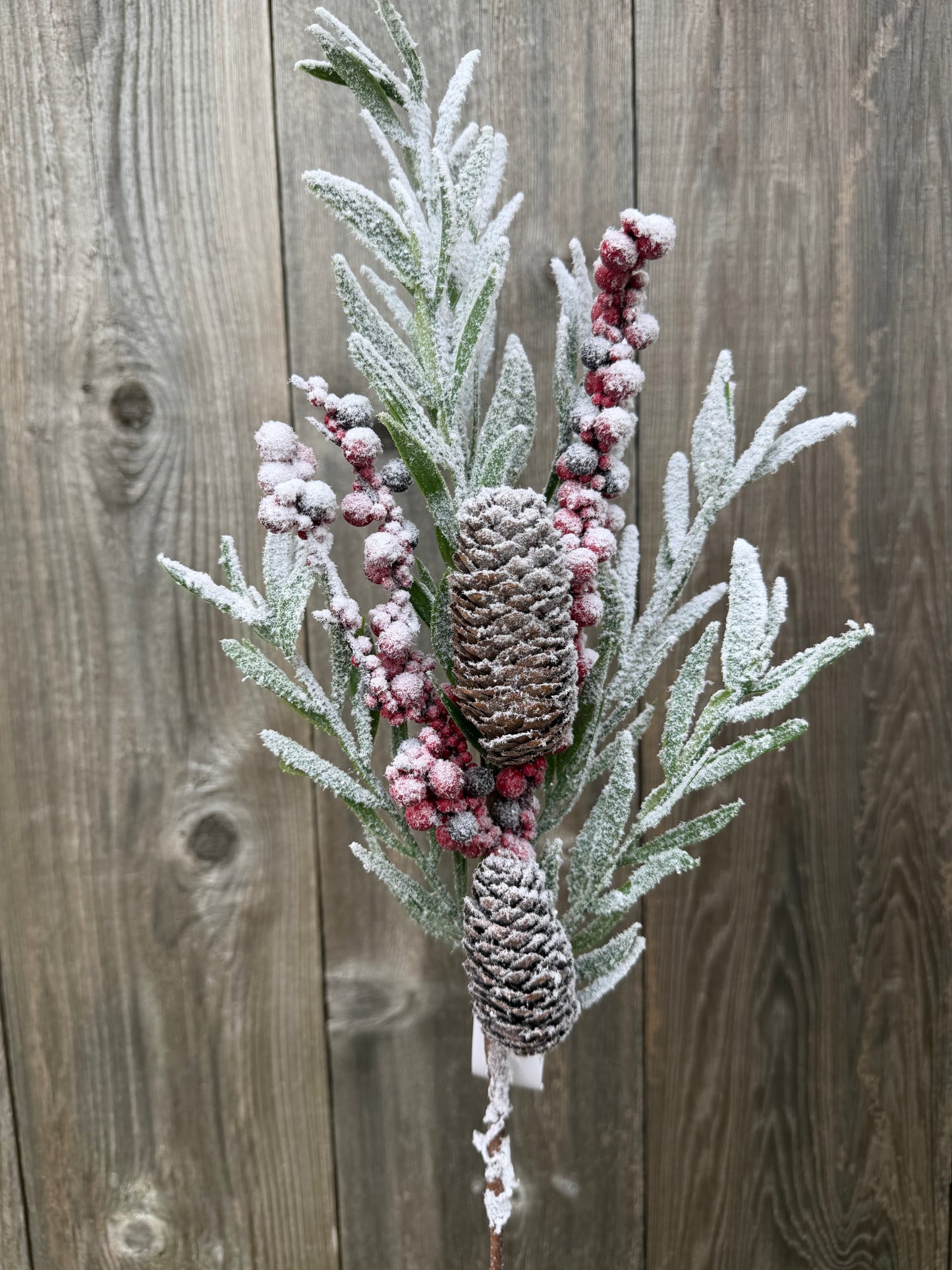22 IN PINE BERRY SPRAY W SNOW   84544