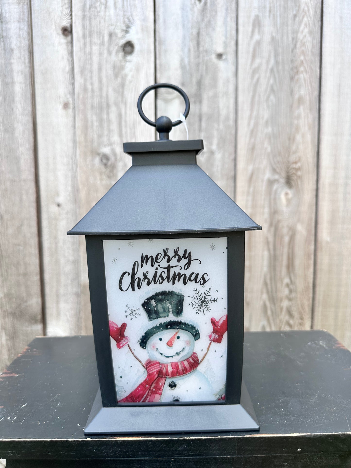 11" LIGHTED HOLIDAY FIREGLOW LANTERN   2800760