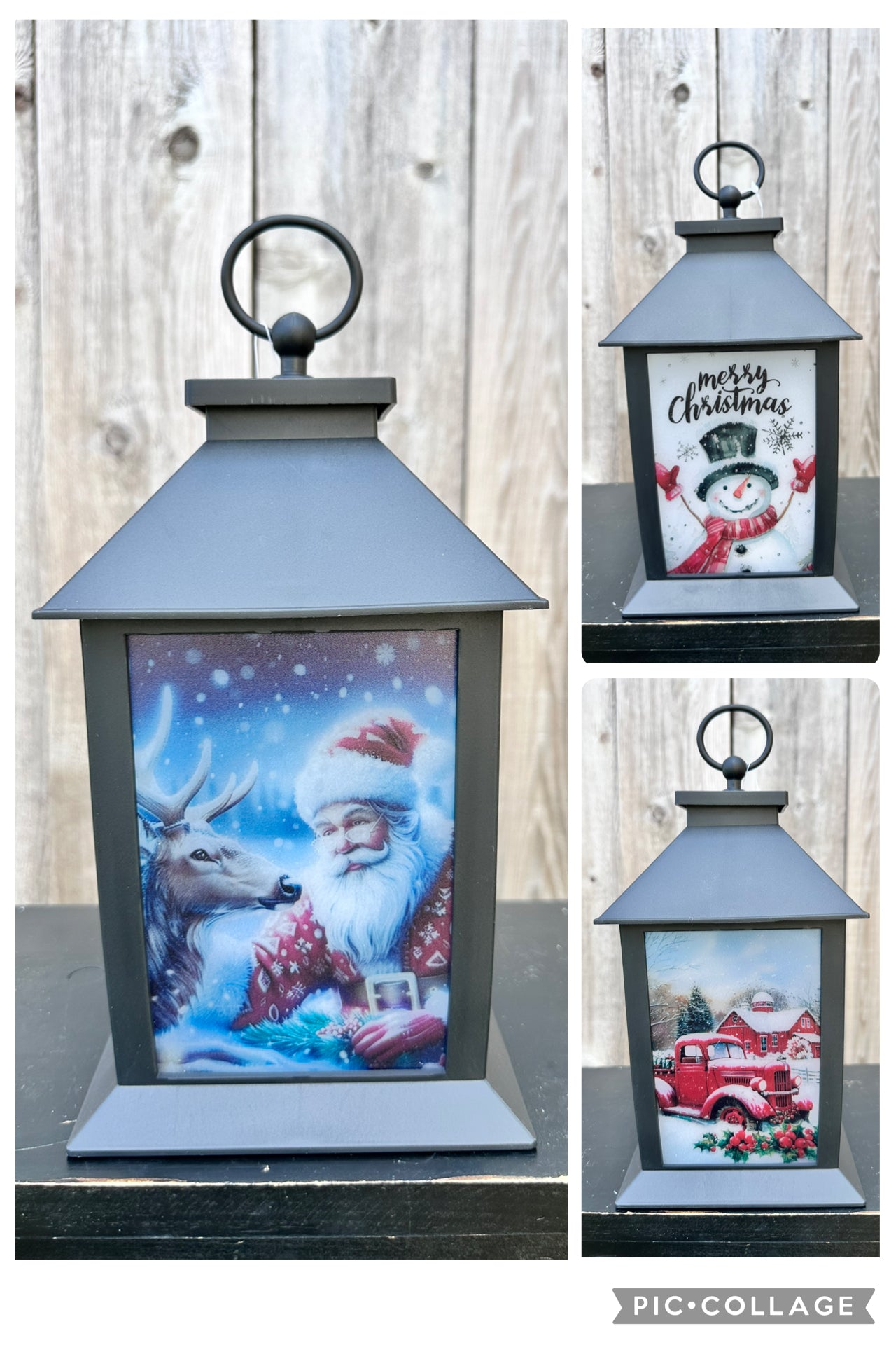 11" LIGHTED HOLIDAY FIREGLOW LANTERN   2800760