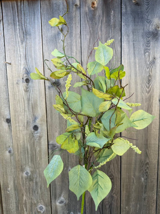 ELM LEAF & TASSEL SEED SPRAY SAGE  PM1982-SG