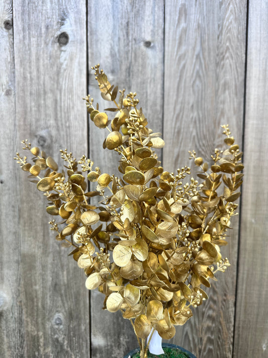 EUCALYPTUS W GLITTER  84340-GOLD