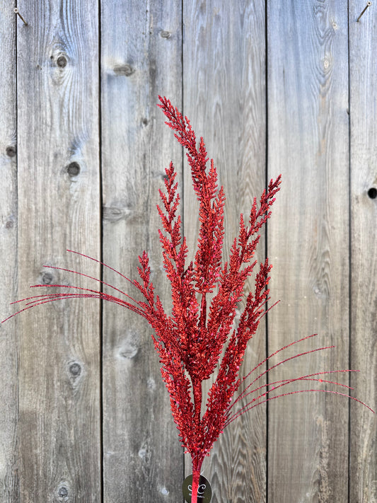 GLITTERED CEDAR SPRAY  DCSP3605