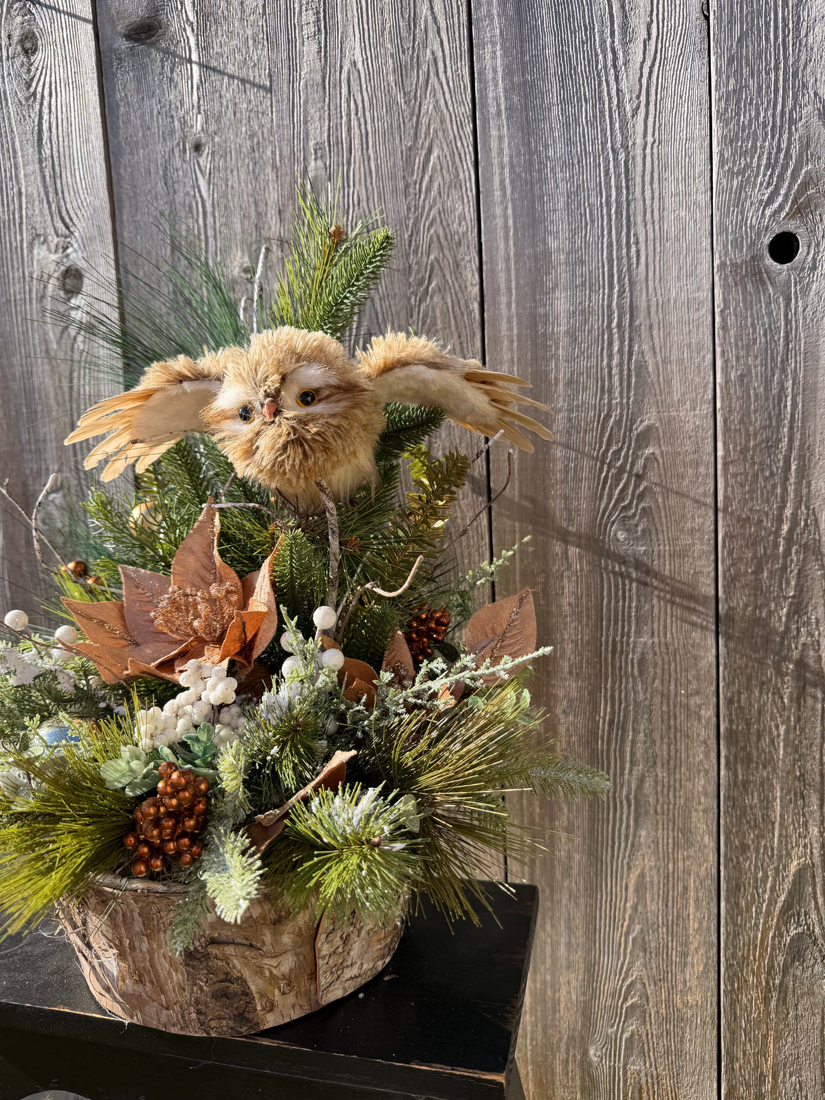 Winter Owl Centerpiece