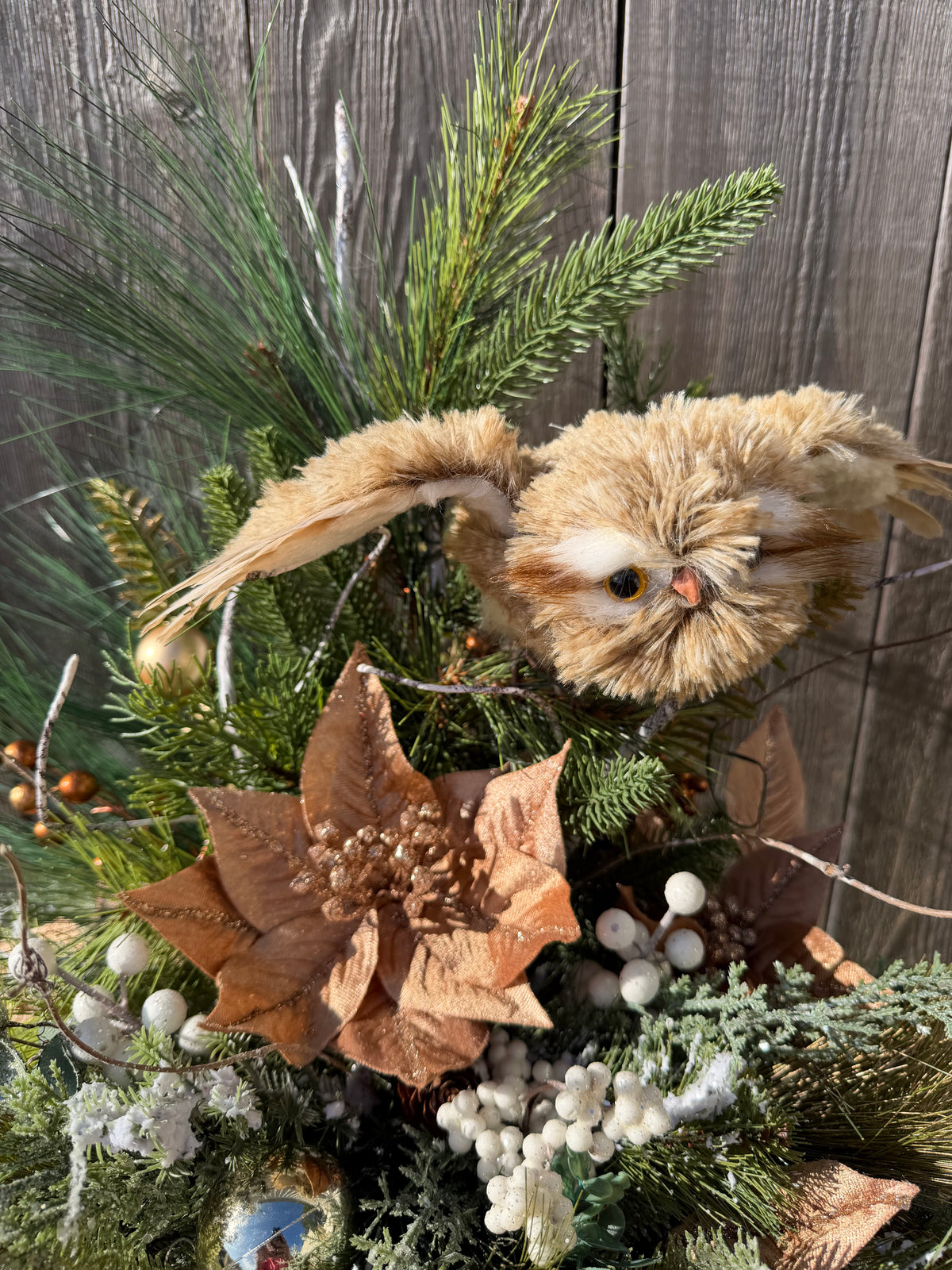 Winter Owl Centerpiece