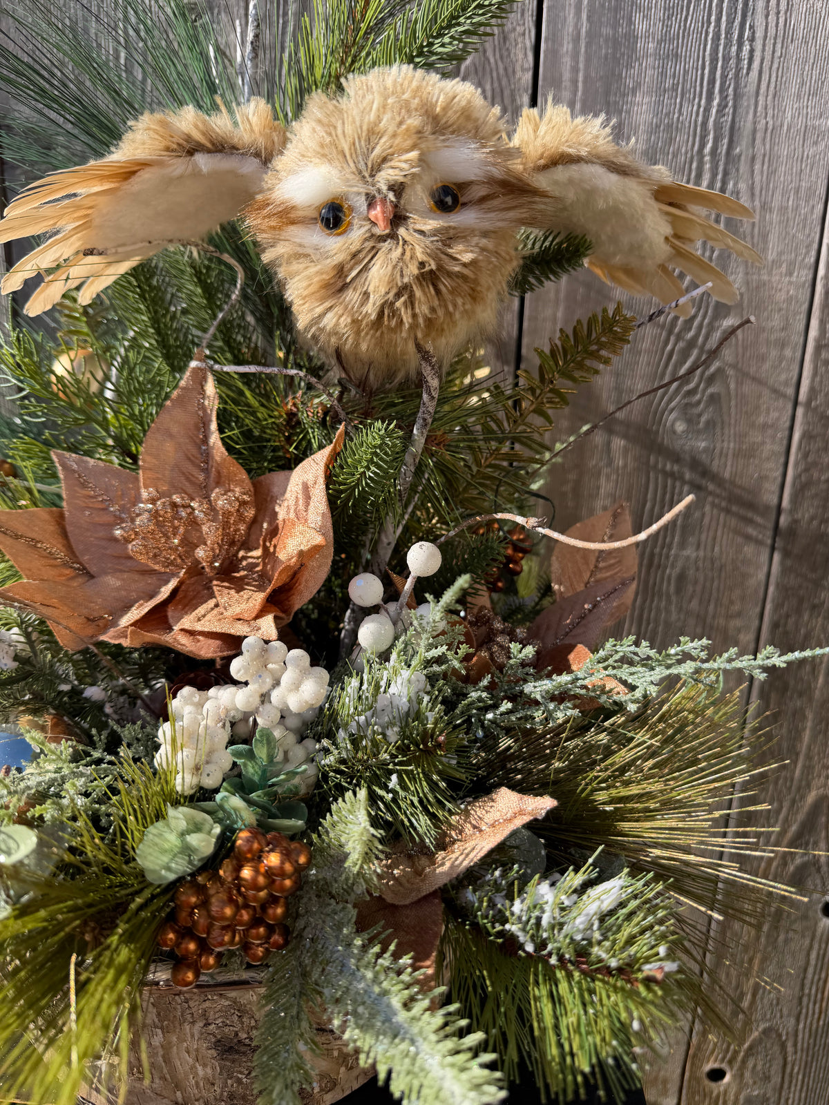 Winter Owl Centerpiece