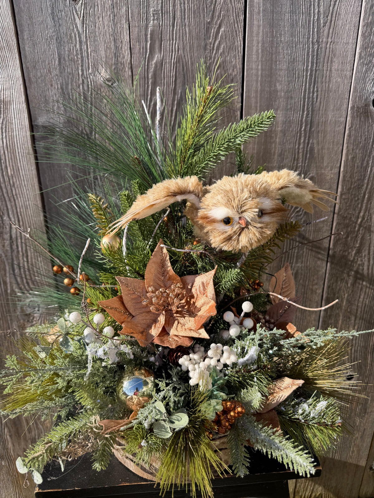 Winter Owl Centerpiece