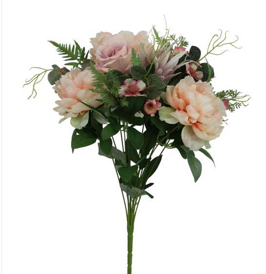 Peony/Rose/Spirea Bush Bouquet    FB189622